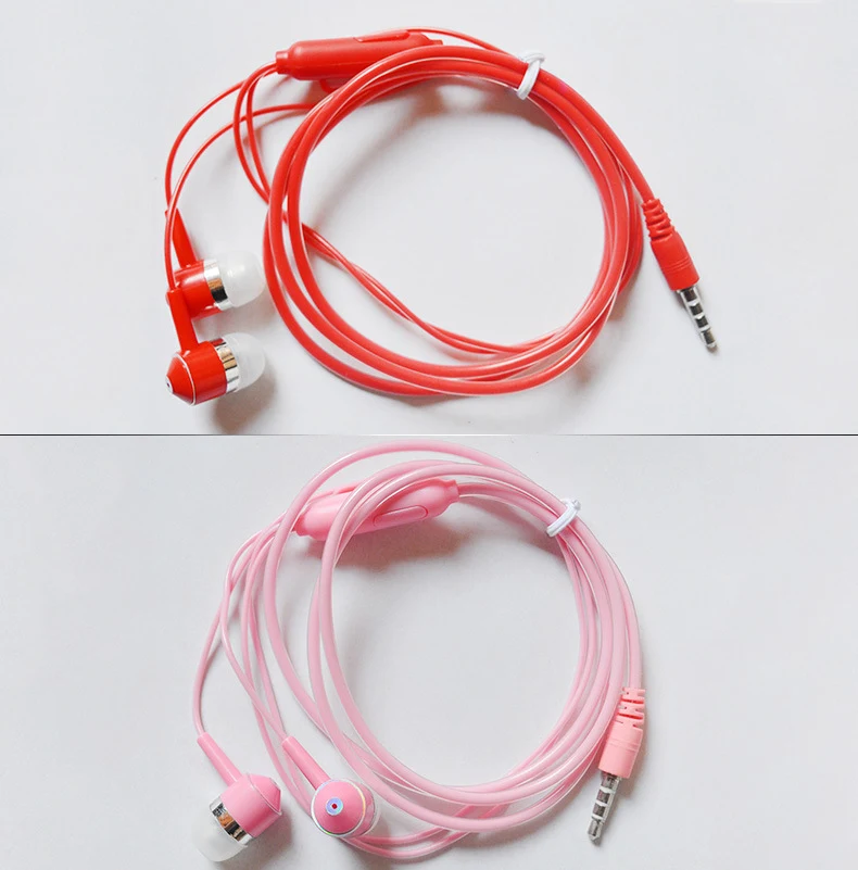 Title 6, Wired in-ear mobile phone headset with micropho...