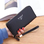 Carteira casual feminina com estampa de lichia, grande capacidade, bolsa de mão clutch para mulheres, perfeita para uso diário. — foto 6
