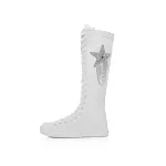 Botas de lona estrela de cinco pontas, ideais para estilo e conforto. Perfeitas para uso diário, duráveis e com design único. — foto 5