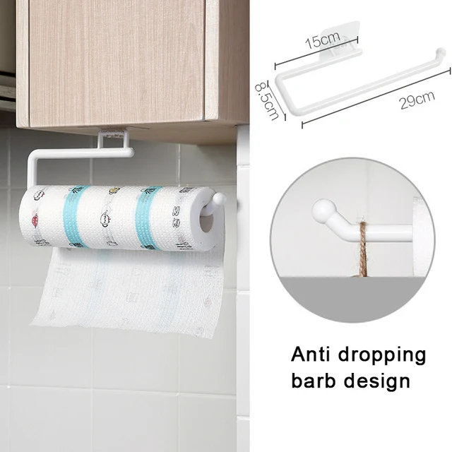 Non-perforated kitchen dedicated paper towel rack. Keep your kitchen tidy and paper towels accessible without any drilli — photo 3