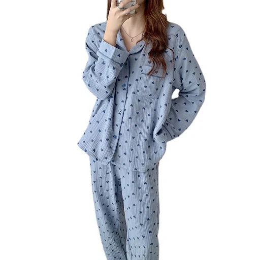 Title 2, Womens Long-sleeved Trousers Loose Home Servic...