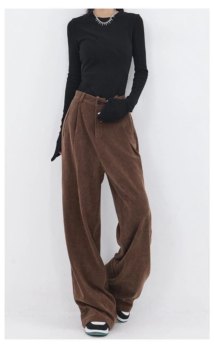 Title 16, Fashion Casual Complex Baggy Straight Trousers,...