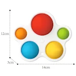 Press The Hand To Grasp The Board And Press The Colored Ball. Interactive game enhancing fine motor skills, hand-eye coo — photo 3