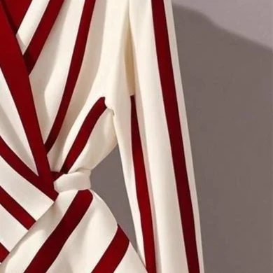 Title 6, High-end Long-sleeved Striped Shirt