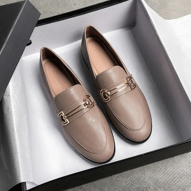 New All-match One-step Flat Retro Single Shoes for Women, Large Size, Easy Wear, Comfortable and Stylish, Perfect for An — photo 2