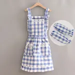 Blue grid and sleeve