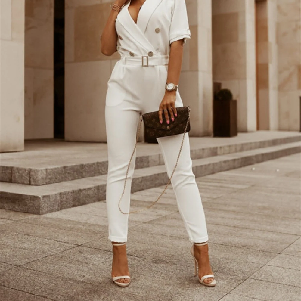 New Women's Professional Office Jumpsuit Stylish & Comfortable Perfect for Work or Formal Events Modern Design Flatterin — photo 8