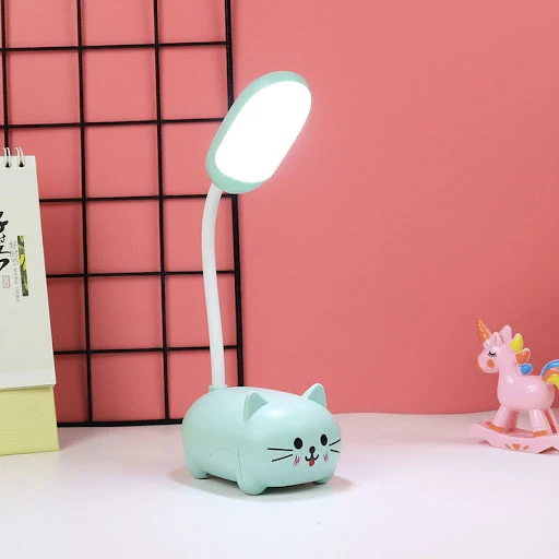 Title 13, Girl heart LED table lamp with guard. Illuminat...