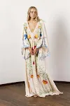 Bohemian Flower Embroidered Hollow Tassel Decorative Vintage Maxi Dress – a beautiful, flowing dress perfect for a styli — photo 2