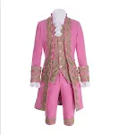 Retro European Medieval Embroidery Lace Noble Male Stage Play Costume. Elevate your performance with this elegant and hi — photo 14