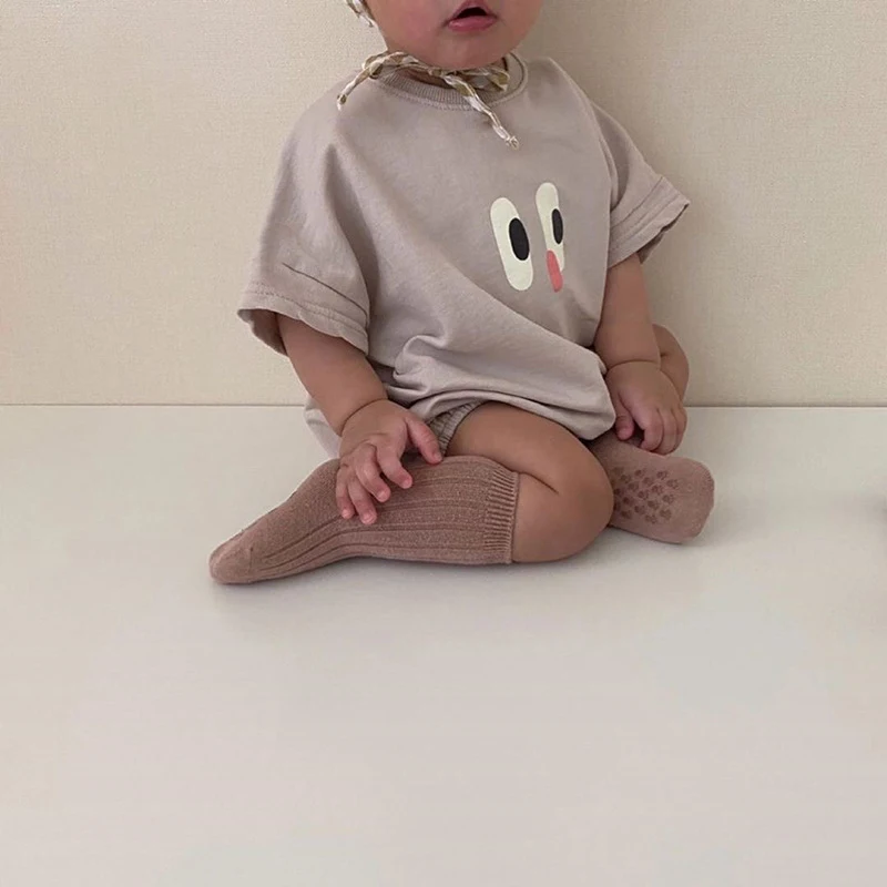 Title 8, Macacão Coreano para Bebê Estampado com Olhos G...