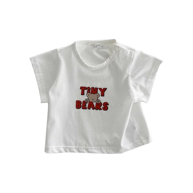 Camiseta Bebê Manga Curta Verão Fina Leve Respirável Confortável Fresca Ideal Para o Calor Roupa de Verão Para Bebês Crianças Pequenas — foto 7