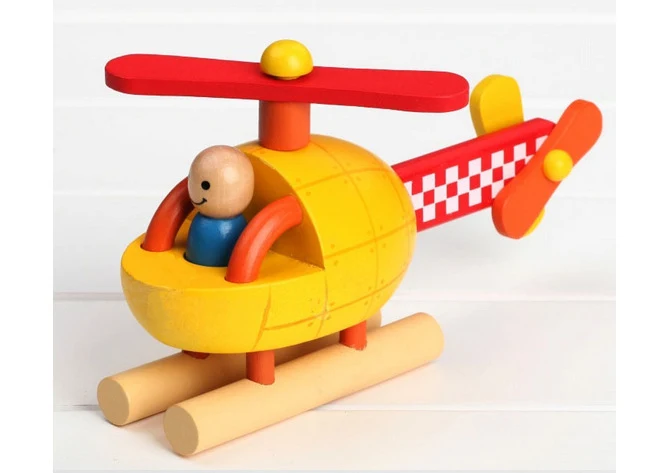 Drveni model aviona rakete za rastavljanje za decu. Edukativna igračka za sastavljanje i rastavljanje. Razvija motoriku i podstiče učenje. — foto 4