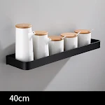 Prateleira para temperos de cozinha multifuncional em alumínio espacial. Organize e armazene seus temperos de forma eficiente e elegante. — foto 1
