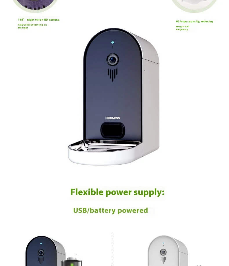 Title 5, Smart Pet Feeder Automatic Feeding Remote Monit...