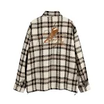 Plaid Spider Embroidery Button Loose Lapels Jacket. A stylish and comfortable loose-fitting jacket perfect for casual ev — photo 15