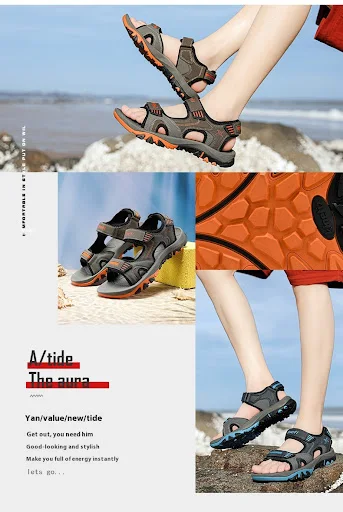 Title 15, Lichtgewicht, ademende zomersandalen voor stell...
