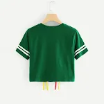 T-shirt donna manica corta 4T, saldi primavera, estate, adesivi personalità, t-shirt corta, perfetto per un look estivo e alla moda. — foto 2