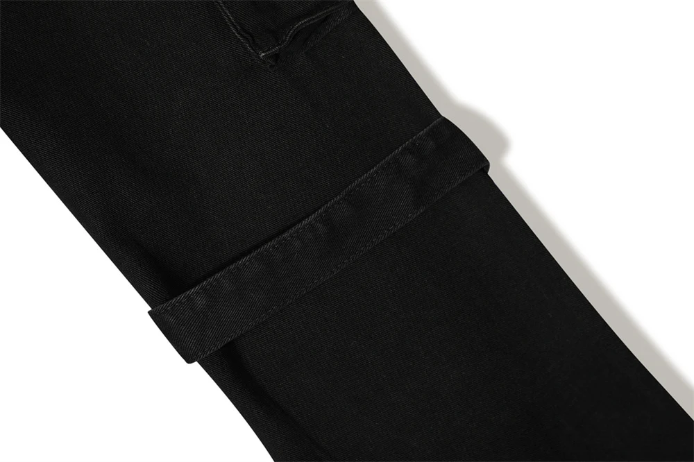 Jeans Punk Uomo, Leggermente Svasati, Stile alla Moda, Vestibilità Confortevole, Perfetti per un Look Moderno e Grintoso, Qualità Superiore. — foto 4