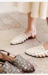 Sandálias femininas de verão com tecido plano vintage, estilo francês único. Conforto e elegância para seus dias ensolarados. — foto 20