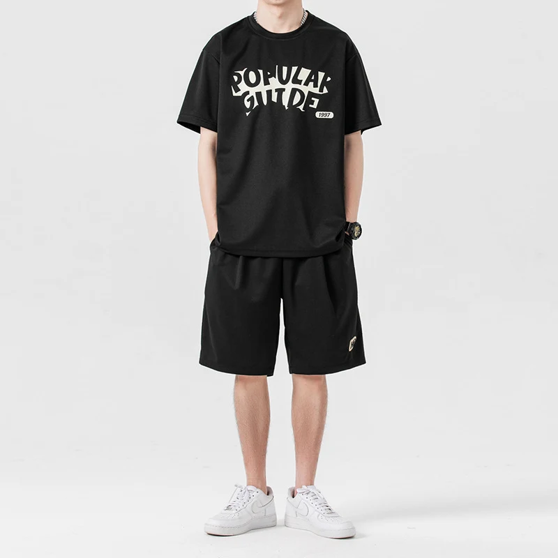 Traje Deportivo Verano Manga Corta Shorts Set con Estilo Casual Perfecto para el Calor, Cómodo y Versátil para Actividades — foto 1
