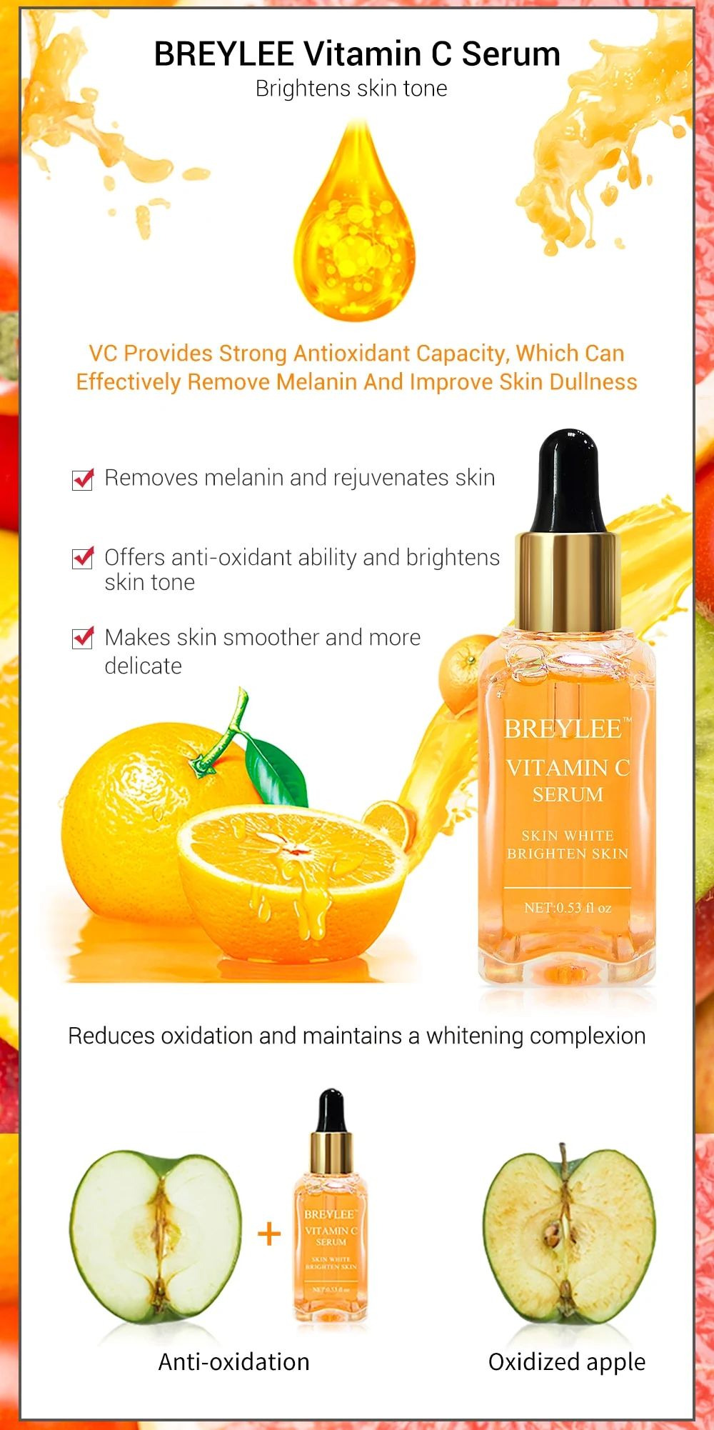 Vitamin C Whitening Serum Brighten Skin Face Skin Care Serum Illuminate and Even Skin Tone Reduce Dark Spots and Achieve — photo 11