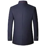 Men's Woolen Jacket Autumn And Winter Stand Collar Middle-aged Warm and stylish coat designed for comfort and elegance i — photo 3