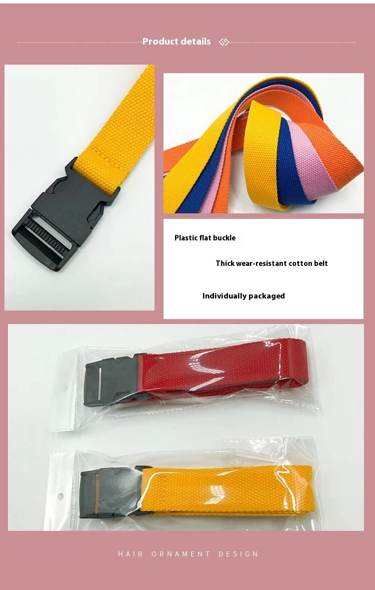 Title 4, 32cm Plastic Buckle Pairs Release Buckle Canvas...