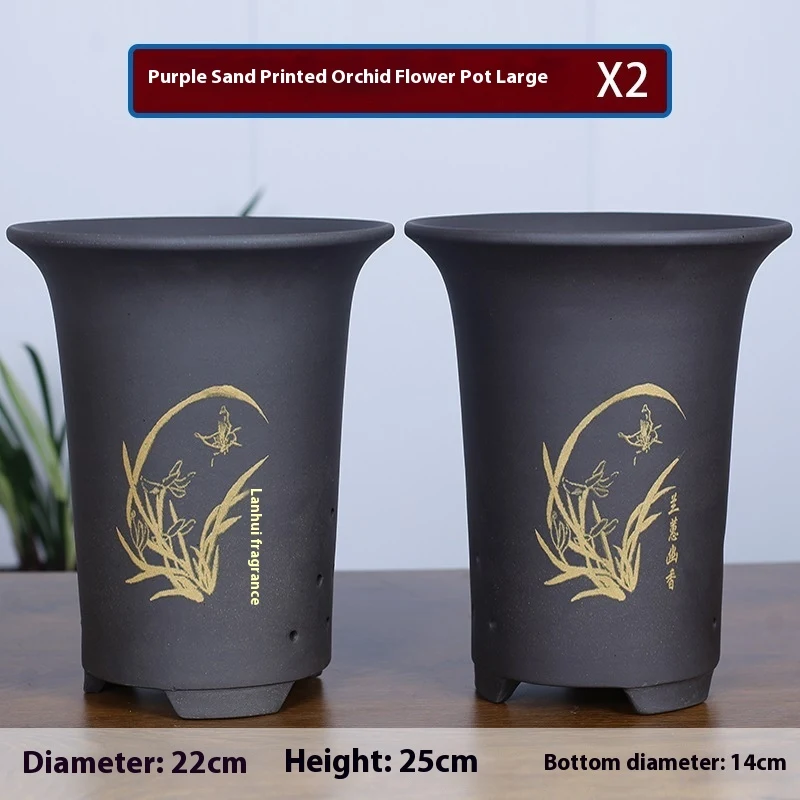 Large Diameter Orchid Pots Clivia Porcelain Minimalist Elegant pots designed for orchids and clivias, enhancing your hom — photo 15