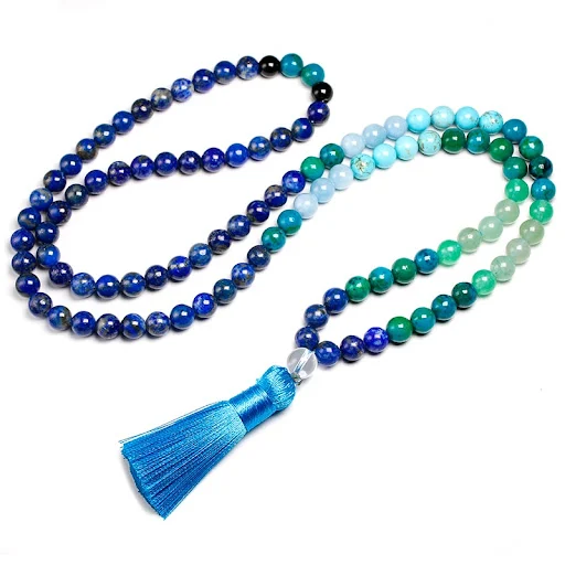 Title 2, Conjunto de Joias Lapis Lazuli de Pedra Natural...