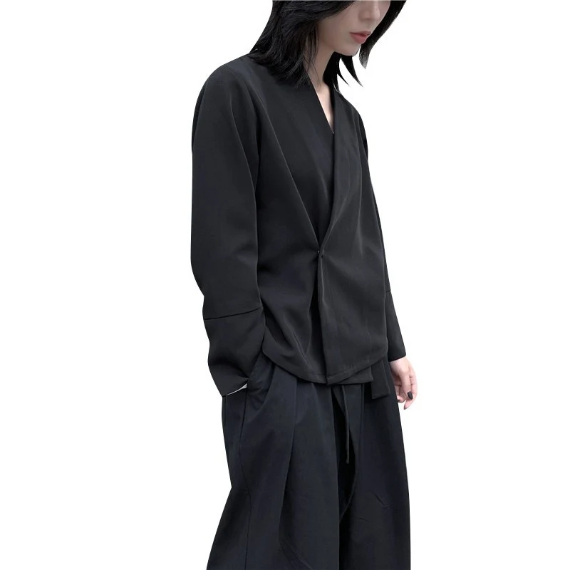 Title 3, Casual Suit Coat with V-neck and Long Sleeves, ...