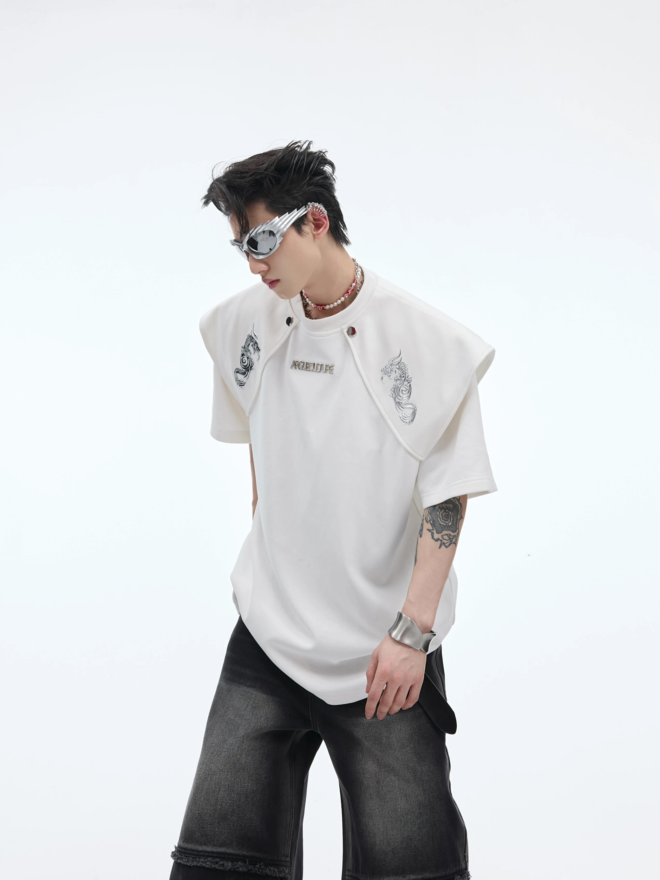Heren T-shirt Metaal 3D-print Zware Industrie Ademend Comfortabel Uniek Design Perfecte Pasvorm Moderne Stijl Duurzaam — foto 6