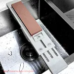 Plastic Whetstone Shelf Thickened PU Non-slip Mat Adjustable Household Sink for easy and safe sharpening at home — photo 5
