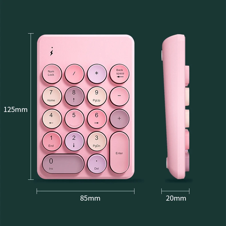 Title 2, Wireless Bluetooth Small Digital USB External K...