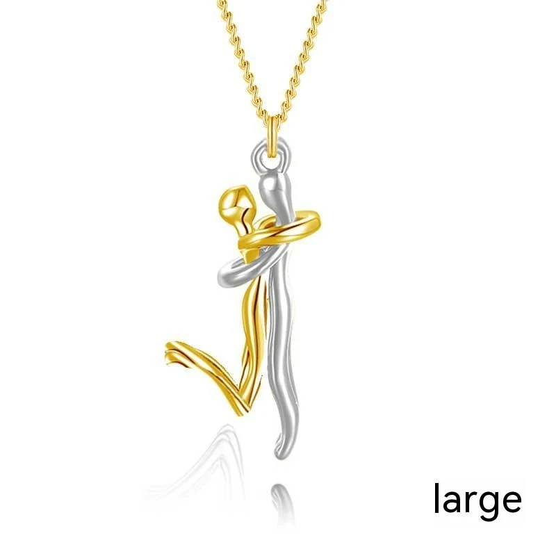 Colar com pingente de abraço original para casais, para mulheres. Demonstre amor e conexão, presente perfeito para casais. — foto 1