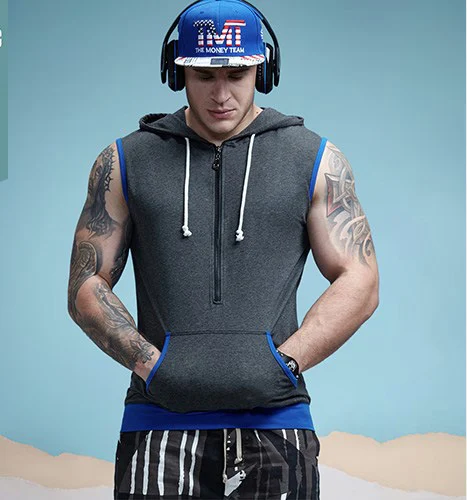Title 4, Mens solid color sports and leisure vest, slim...