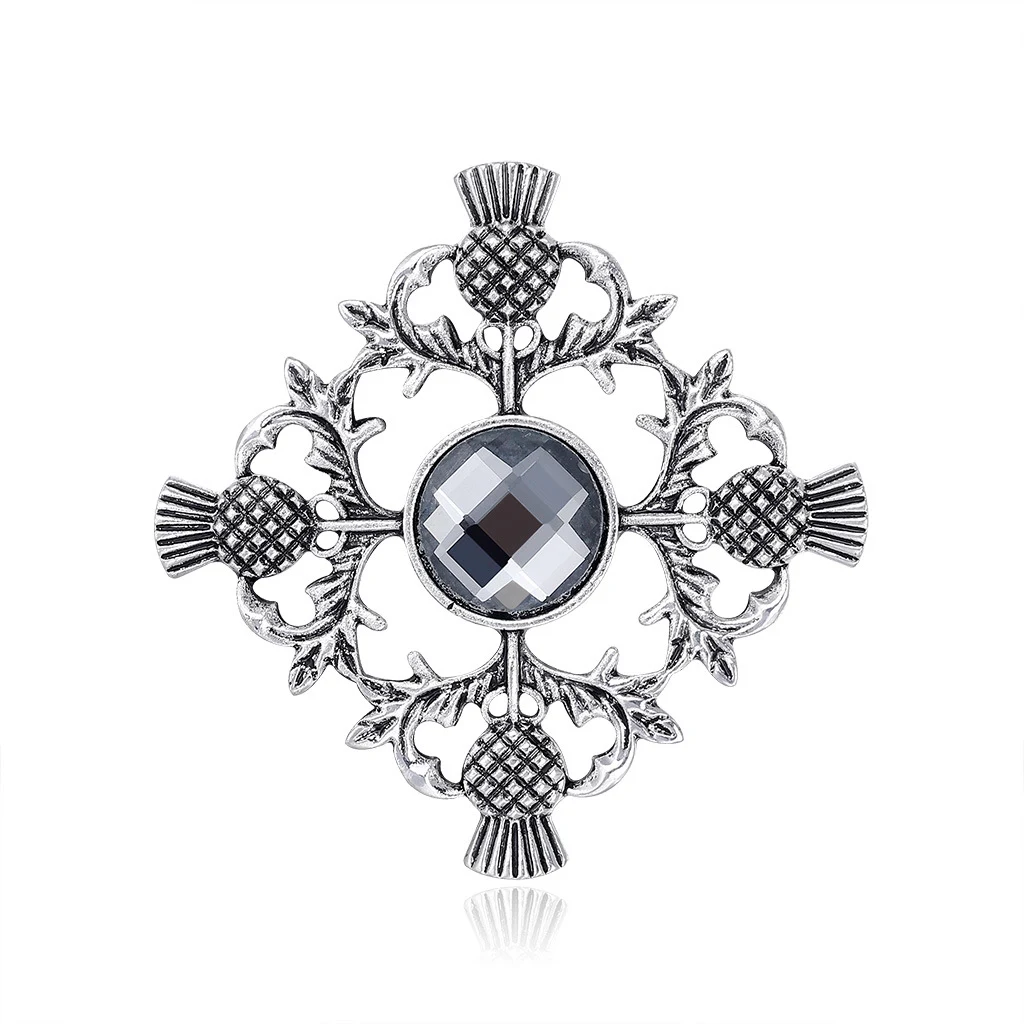 Spilla con diamante geometrico in lega con personalità retrò, accessorio elegante per abbigliamento, design unico e originale. — foto 6