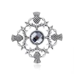 Spilla con diamante geometrico in lega con personalità retrò, accessorio elegante per abbigliamento, design unico e originale. — foto 6