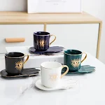 Creative Style Ceramic European Coffee Cup And Saucer. Enjoy your coffee in style. Perfect for home use or as a thoughtf — photo 7