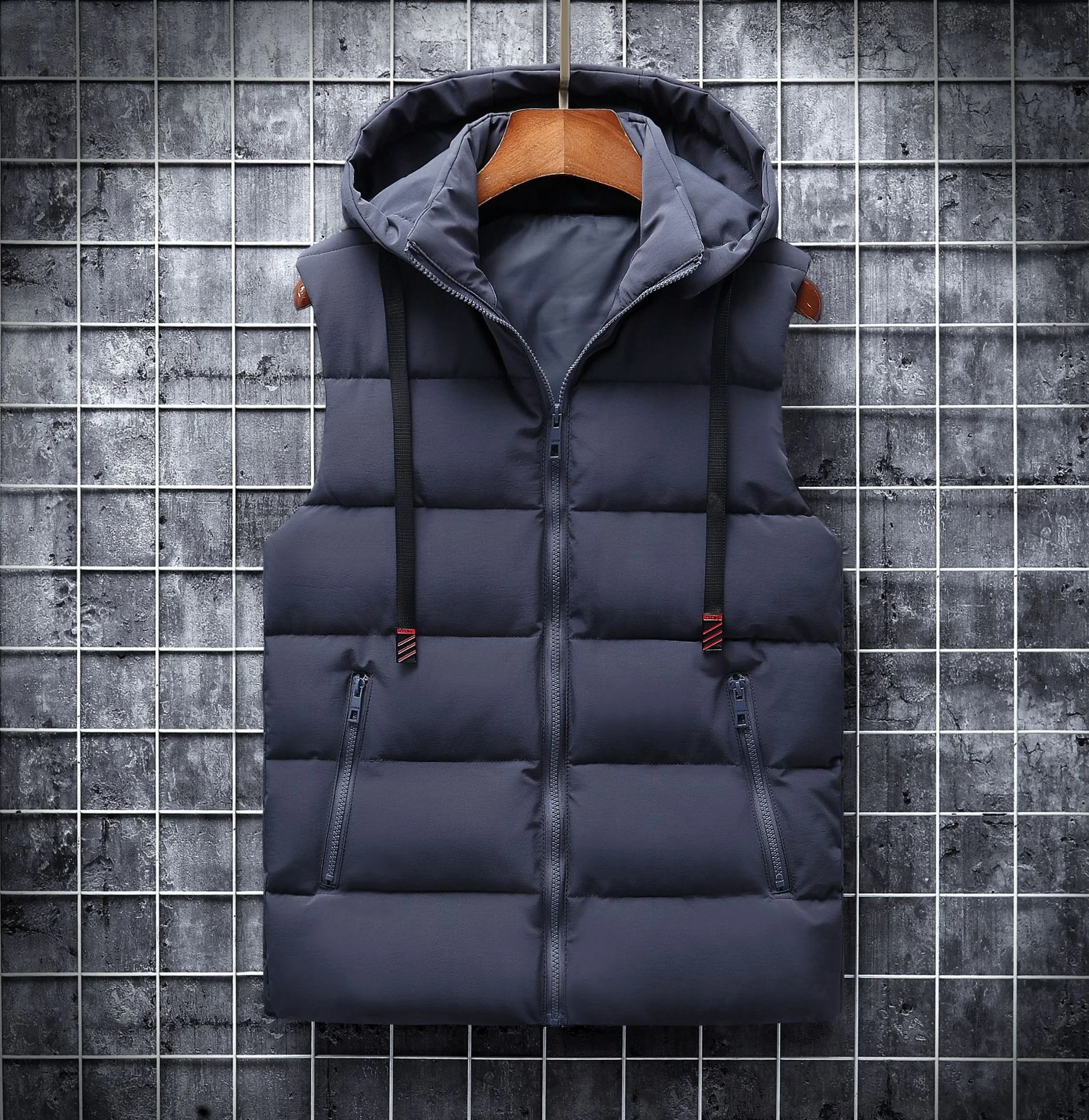 Down Cotton Waistcoat Student Sleeveless Vest Solid Color Lightweight and Warm Ideal for Everyday Wear Comfortable and P — photo 3