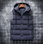 Down Cotton Waistcoat Student Sleeveless Vest Solid Color Lightweight and Warm Ideal for Everyday Wear Comfortable and P — photo 3