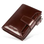 Vintage Men's Wallet Anti-theft Swiping Short with RFID protection. Securely swipe cards and carry essentials in style a — photo 3