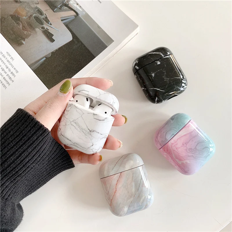 Title 12, Capa de mármore branco para AirPods compatível ...