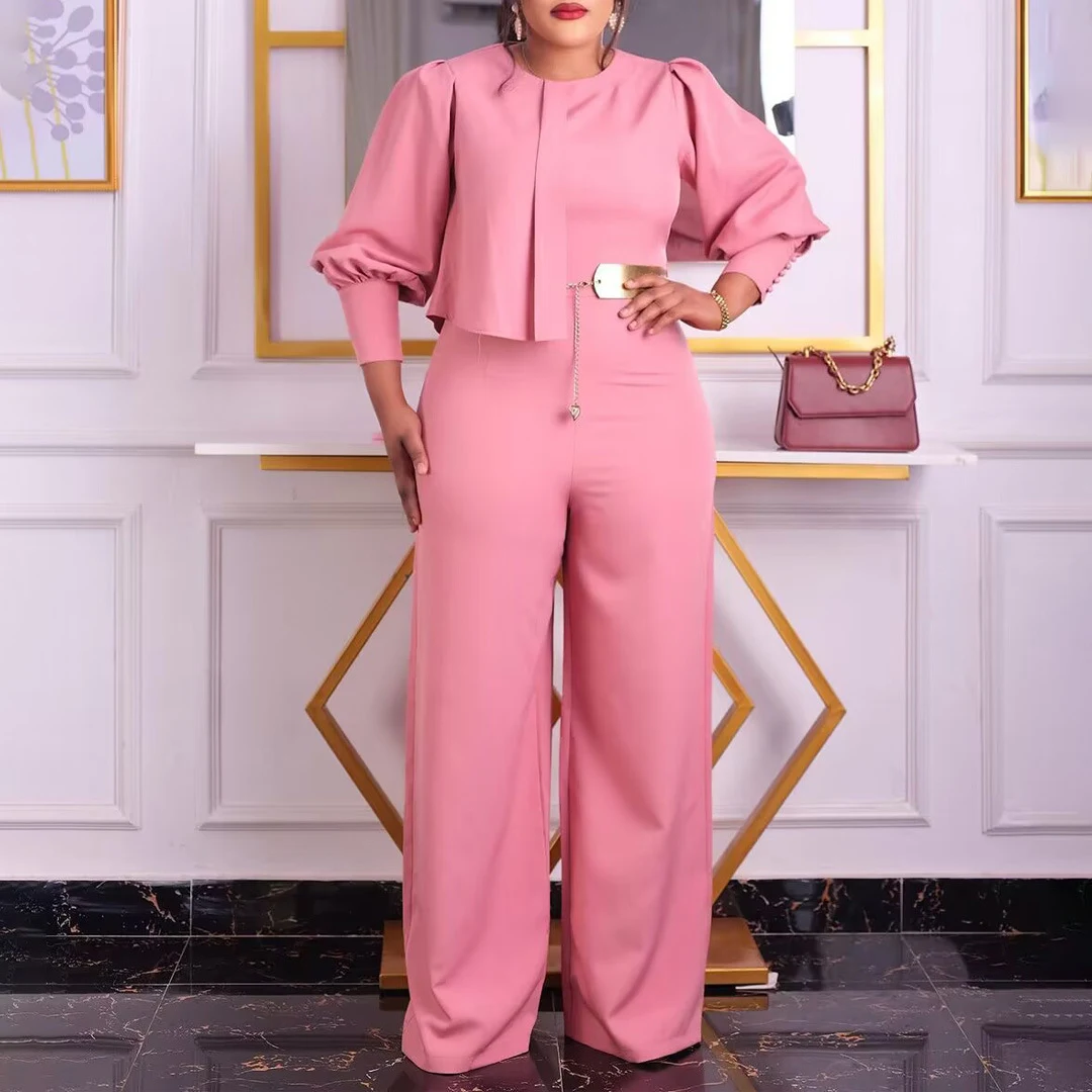 Macacão Largo Casual de Moda para Mulher com Pernas Largas, Confortável e Versátil para um Visual Descontraído e Moderno — foto 5