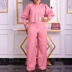 Macacão Largo Casual de Moda para Mulher com Pernas Largas, Confortável e Versátil para um Visual Descontraído e Moderno — foto 5