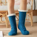 Winter Warm Knitted Plush Floor Socks Home Indoor Non-slip Carpet Socks For Men And Women — photo 7