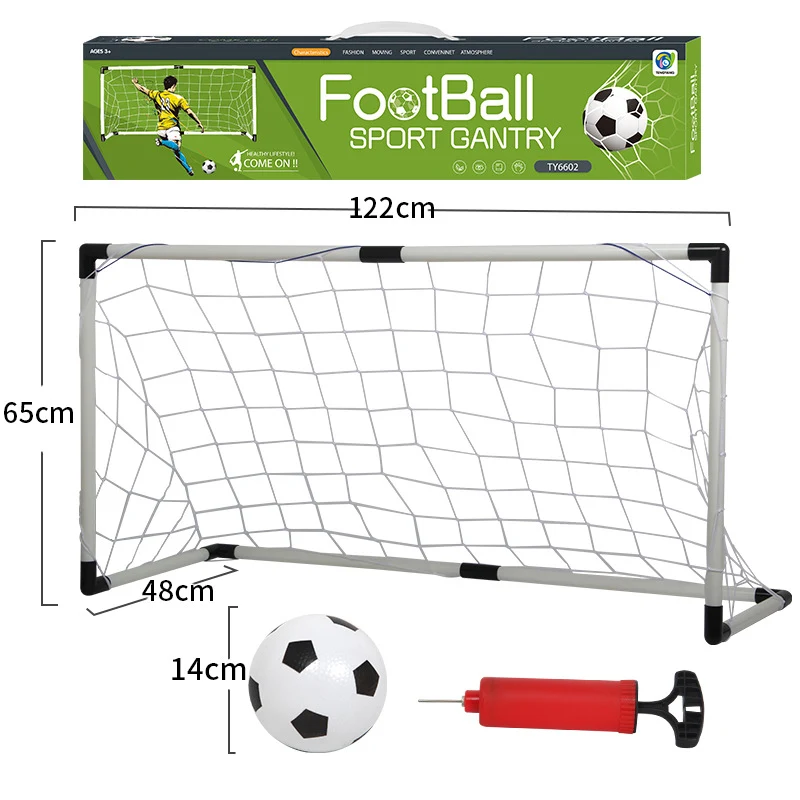 Gol de futebol infantil para interior e exterior, estrutura portátil e destacável, brinquedo de futebol gantry — foto 10