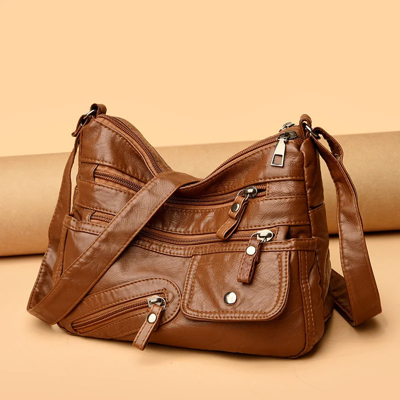 Title 7, Bolsa feminina média retrô de PU, perfeita para...