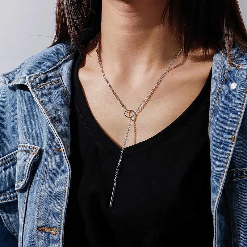 Colar Curto Simples com Ilhós para Mulher Um acessório elegante e fácil de usar que complementa seu visual diário com um toque charmoso. — foto 12