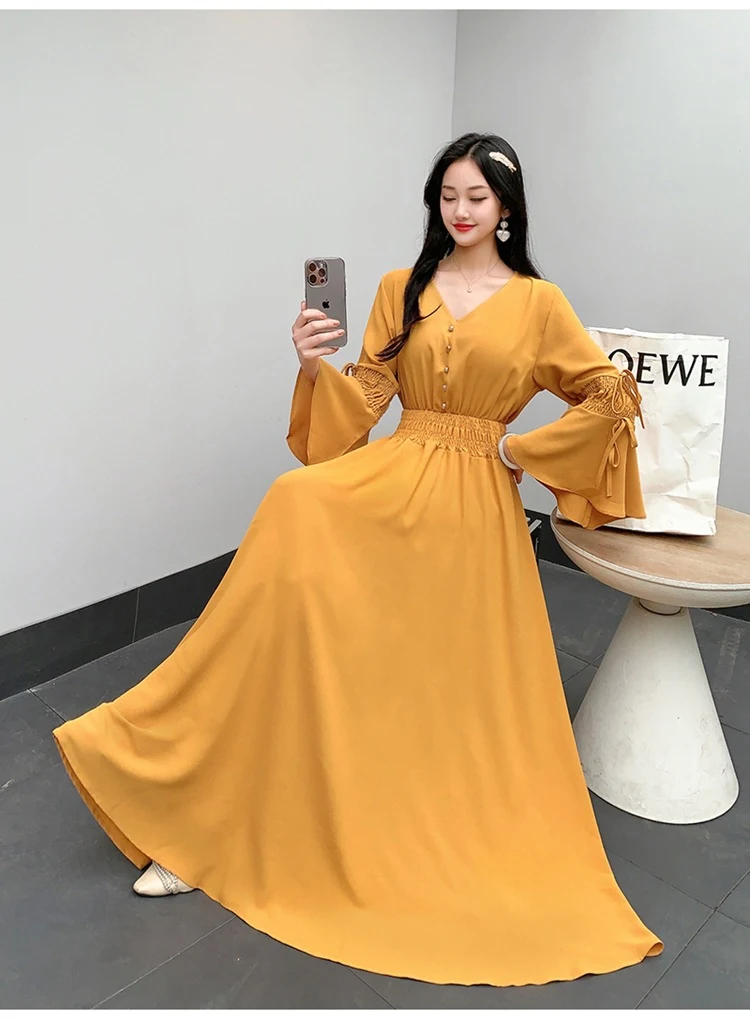 Title 5, Womens Minimalist And Versatile Solid Color Dress
